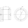 リンナイ DG-100-1 排気筒ガイド100(22-6803) ガス衣類乾燥機用：リンナイ DG-100-1