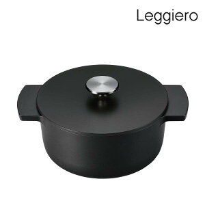 リンナイ 無水調理鍋 Leggiero(レジェロ) RBO-MN18(MB) 18cm ブラック