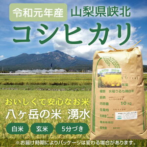 八ヶ岳・大泉高原産有機質肥料使用低農薬コシヒカリ「八ヶ岳の米湧水」10kg(精米) 八ヶ岳・大泉高原産有機質肥料使用低農薬コシヒカリ「八ヶ岳の米湧水」10kg(精米)