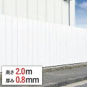 フラットパネル鋼板 高さ 2m x 厚 0.8 mm x 幅 500 mm flatpanel-2-08 2.0 m パネル鋼板 鉄板 仮囲い 囲い 溶融亜鉛メッキ 安全鋼板 鋼板 工事現場 足場材 白 白色 ホワイト 溶融亜鉛メッキ 仮設