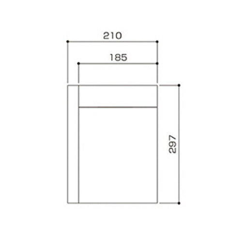 図面袋(紐式:小) A4 30mm厚(10枚入) BH-A43K 3