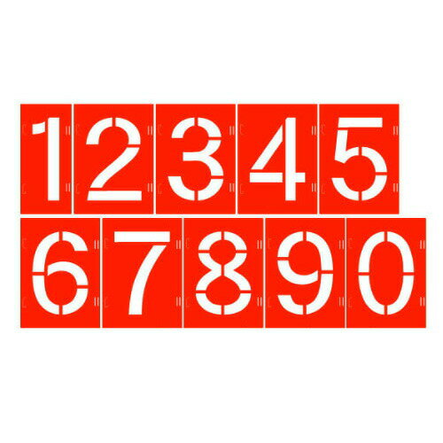 スプレーシート ジョイント型 HS-200JN 数字 文字高200mm ハイビスカス