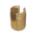内ねじ M2 x 0.4 外ねじ M4.5 x 0.5 全長 6mm 亜鉛メッキ 割溝 10個入 セルフタッピングインサート