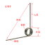 線径 0.8mm 外径 7.5mm 巻数 6 左巻き ステンレス鋼 トーションばね 5個入 角度選択 60度 120度 180度