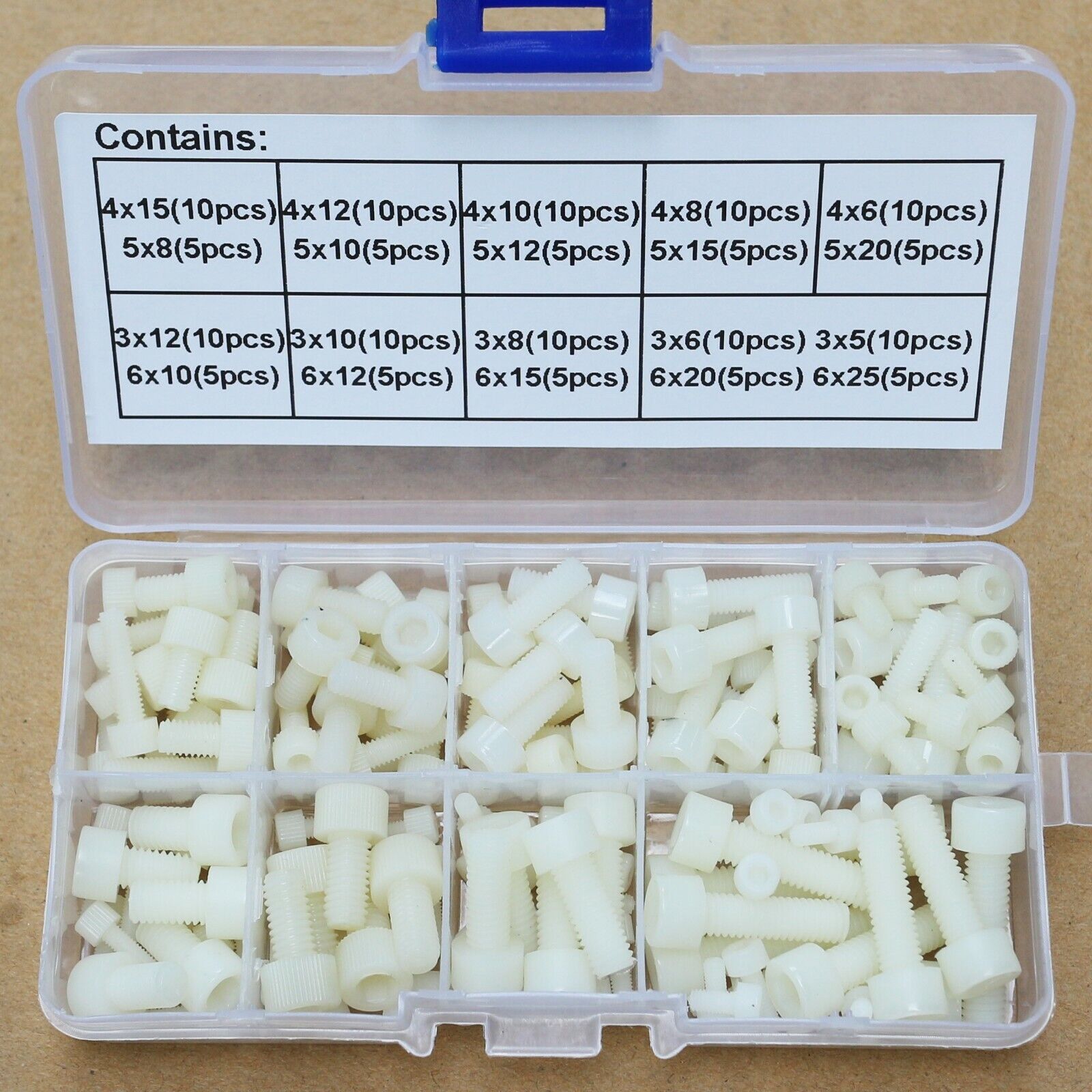 Rakuten - 六角穴付きボルトセット M3 M4 M5 M6 プラスチック 計150本