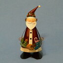 アメリカ ラス ベリー社 クリスマス オーナメント サンタクロース Antiqued Metal Bobblehead Figurine Santa 高さ19,5cm