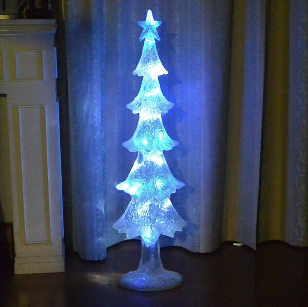 クリスマス ツリー　置物　飾り　PVCツリー LEDライト 高さ115cm 使用乾電池のオマケ付き　送料無料