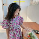 【新春ポイントアップP5倍】【即納】夏 ジュニア キッズ 女の子 ワンピース 100% 女の子 夏服 ワンピース 女児 ベビー キッズ ジュニア 子供服 おしゃ...