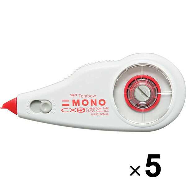 5個まとめ買い トンボ鉛筆 修正テープ MONO モノCX 5mm 本体