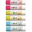 トンボ鉛筆 スティックのり ピット ハイパワー S アロマ 3種 ローズ グレープフルーツ フローラル 計6本 - メール便対象