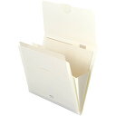 書類ファイル ノビータ A4 6P オフホワイト オフィス 整理整頓 片付け 収納 簡単 持ち運び - メール便不可