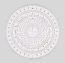 岡本製図器械 全円分度器 18cm BO-18 (39-2018) - メール便不可