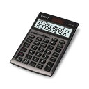 CASIO カシオ 実務電卓 ジャストタイプ グレージュブラウン 日数 時間計算 早打ち 経理 財務 簿記 金融機関 簿記 プロ仕様 - メール便 ..