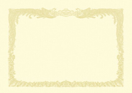 ササガワ OA賞状用紙 クリーム B4縦書 10-1177