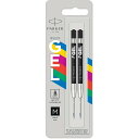 パーカー PARKER ジェルペン 替芯 エコノミー ブラック M 2本入 プラスチック製 高級 ボールペン 速乾 - メール便対象