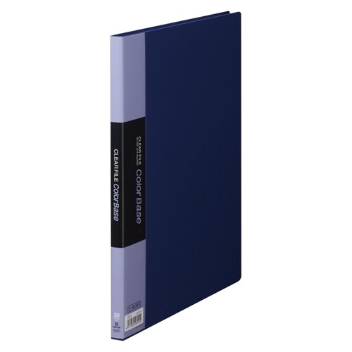 キングジム クリアーファイルカラーベースS ネイビー - メール便不可