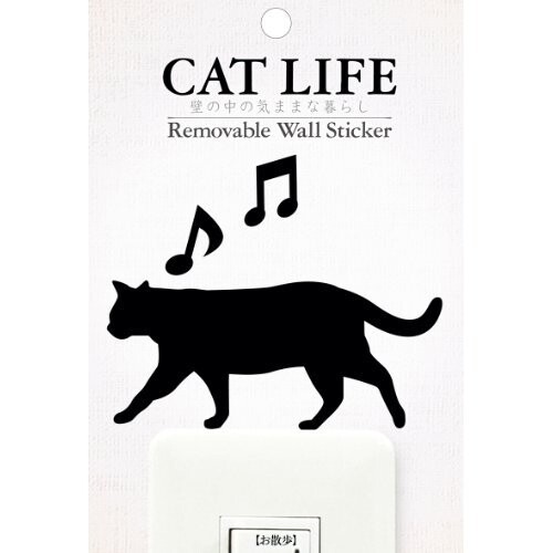 東洋ケース ウォールストーリー ウォールステッカー CAT LIFE お散歩 猫 - メール便対象