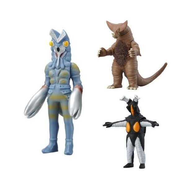 バンダイウルトラマンソフビ人形ウルトラマン人気怪獣セット-