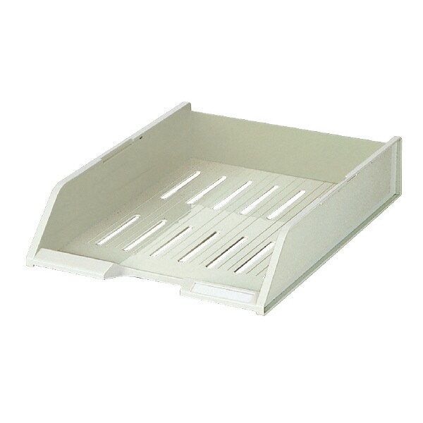 コクヨ スタッキングトレ- A4縦 W249xD329xH68mm ライトグレー - メール便不可