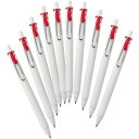 まとめ買い 10本セット 三菱鉛筆 ゲルインクボールペン uni-ball one ユニボール ワン 0.38mm 赤