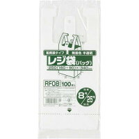 レジ袋 無着色半透明 省資源 関東8号/関西25号 100枚入 ゴミ袋 ジャパックス - メール便対象