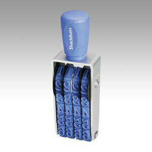 シャチハタ 欧文4連 初号 明朝体 CF-40M