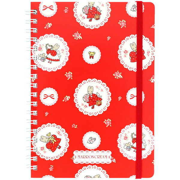 レトロ マロンクリーム Wリングノート B6 横罫 ゴムバンド付 シナモン サンリオキャラクターズ かわいい サンスター文具 - メール便対象のサムネイル