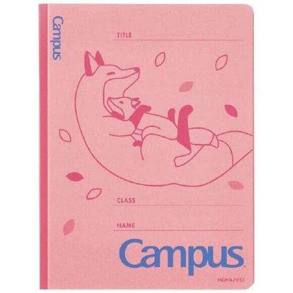 コクヨ キャンパス フラットファイル アニマル柄 A4縦 キツネ 2穴 樹脂製とじ具 小学校 塾 プリント 動..