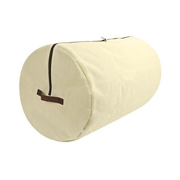 円筒掛け布団収納ケース 収納 アイボリー シングル ダブル - メール便不可