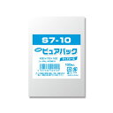 透明OPP袋 Nピュアパック S7-10 (カード用 70×100×0.03mm) テープなし 100枚入り 6798210 - メール便対象