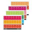 コクヨ ファイリングシールナンバーシールミックス - メール便対象