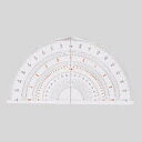 岡本製図器械 半円分度器 15cm B-15 (39-0015) - メール便不可