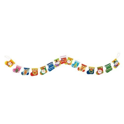 包む Xmガーランド カラフルくつ下 C-8062 - メール便対象