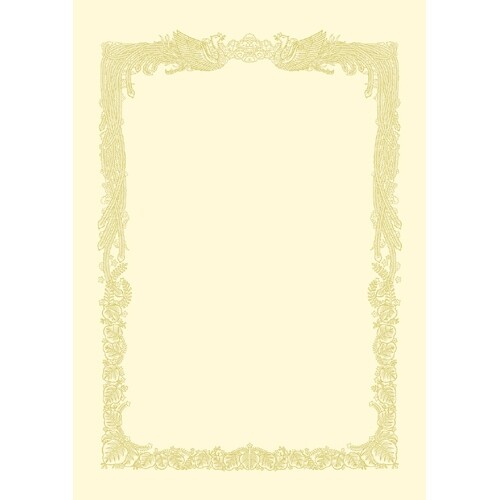 ササガワ OA賞状用紙 クリーム B5判 横書 10-1158 - メール便不可