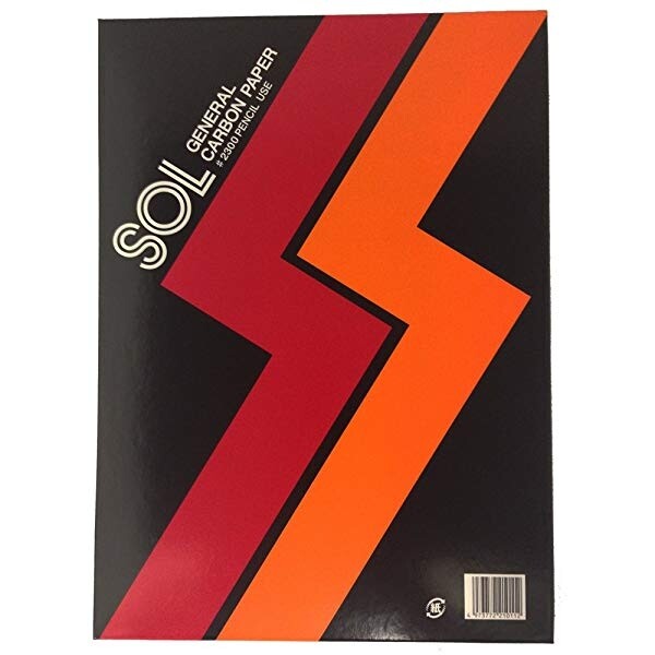 ゼネラル ゾル・カーボン紙 筆記用(両面) 黒色 複写 事務用品 - メール便 送料無料