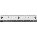 RF 見やすい白黒定規 10cm 白 APJ128W - メール便対象