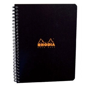 ロディア ダブルリングノート A5 ブラック 5mm 方眼 - メール便対象