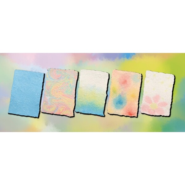 紙すきセット 染め絵の具3色付 - メール便対象