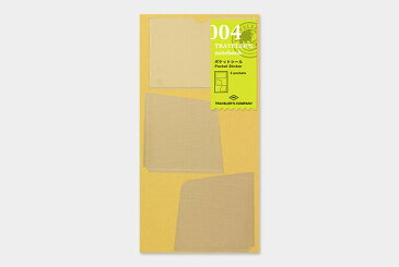 【メール便対象】【TRAVELER'S notebook】トラベラーズノート リフィル レギュラーサイズ 004 ポケットシール