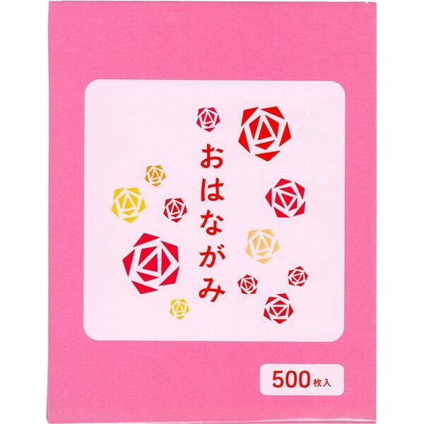 お花紙 500枚 5色アソート 桃/赤/黄/白/水 花飾り 運動会 入学式 卒業式 イベント 保育園 幼稚園 学校 エヒメ紙工 - メール便対象