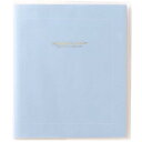 シンプル マタニティアルバム パウダーブルー エコー写真 L判 妊娠 出産 赤ちゃん 成長記録 simple maternity album いろは出版