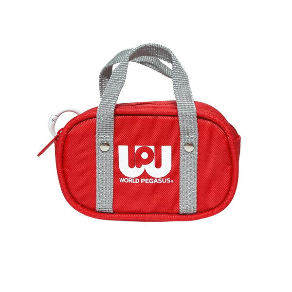 フロンティア WORLD PEGASUS ワールドペガサス ワッペ イヤホンポーチ レッド 平成レトロ