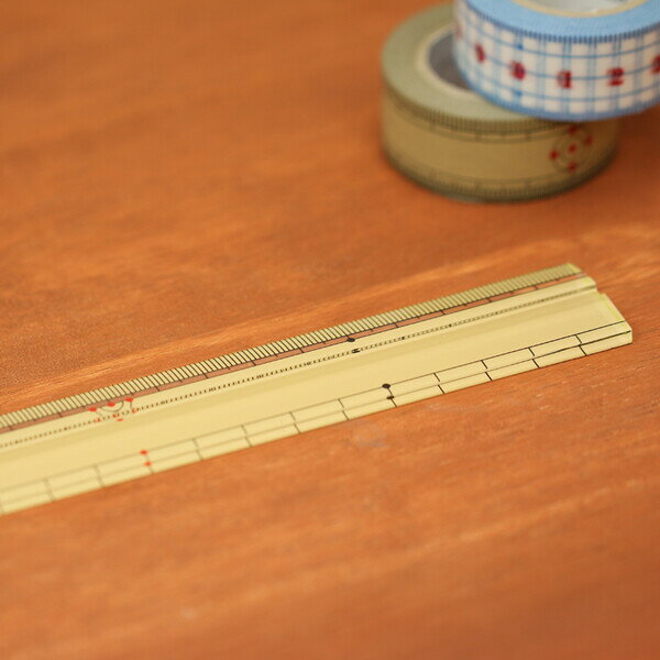 アクリル製の竹尺 30cm 定規/ものさし - メール便対象