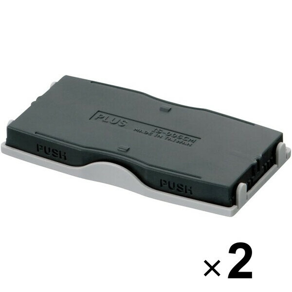 プラス 個人情報保護スタンプ 早撃ちケシポンワイド用カードリッジ IS-006CM 37-094 2 ...