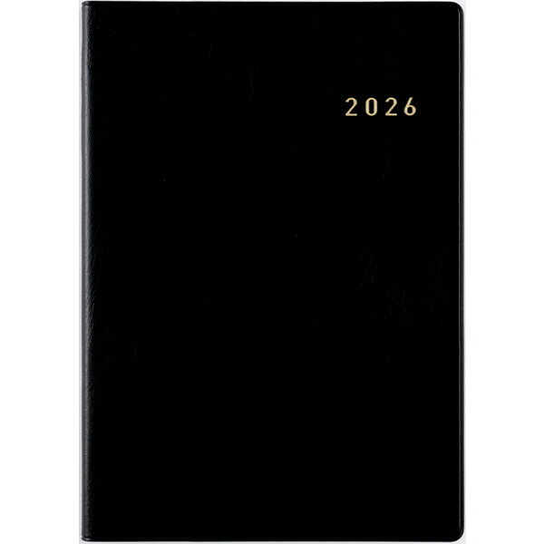 高橋書店 2026年 手帳・ダイアリー (86) ニューダイアリー A5 黒 1週間+メモ