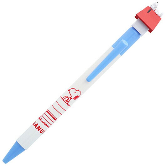 スヌーピー PEANUTS ドッグハウス マスコットペン シャープペン HB 0.5mm サイドノック式 かわいい サンスター文具 - メール便対象