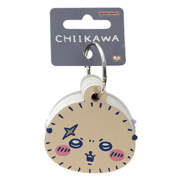 ちいかわ ダイカットメッセージカード ラッコ 50枚入 リング付 ギフト用タグ メモ かわいい サンスター文具 - メール便対象