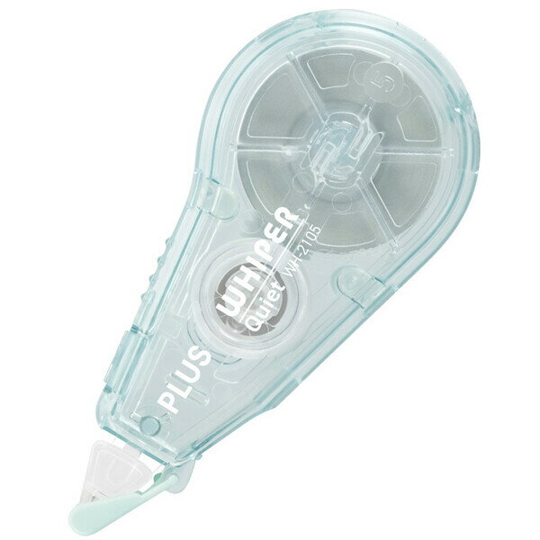 修正テープ ホワイパー クワイエット 本体 グリーン 幅5mm 12m巻 静音 交換式 逆引き コンパクト エコ プラス - メール便対象