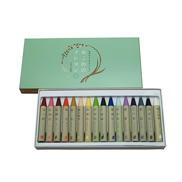 ターナー色彩 おこめのクレヨン 日本の伝統色 16色セット