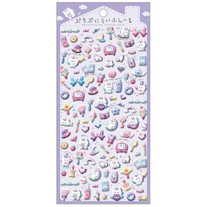 シール ぷちぷにらいふしーる ゆにらいふ ユニコーン ミニサイズ 立体 デコ かわいい クーリア - メール便対象 gazaihonpo-10416429 絵画材料と文房具のお店 画材本舗 パッケージ画像